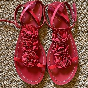 Kate Spade red Caryl sandal size 9